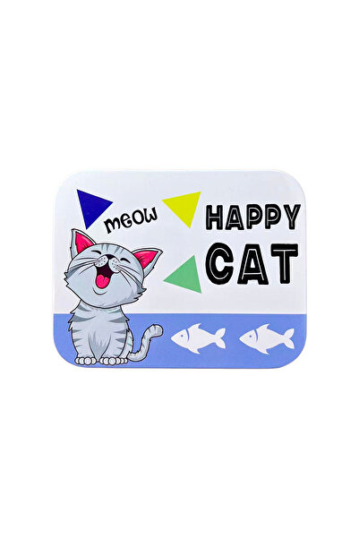 mystylee Happy Cat Metal Music Box | Wind-Up Cute Cat Themed Decorative Gift Box 10.5X8.5X9 cm