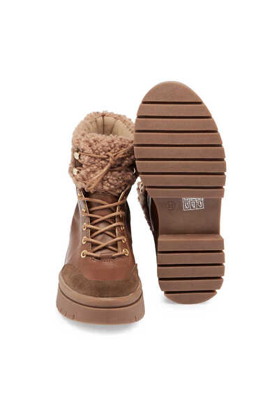 Tergan Kahve Hakiki Deri Kadın Bot - K23K1BT66941-G36