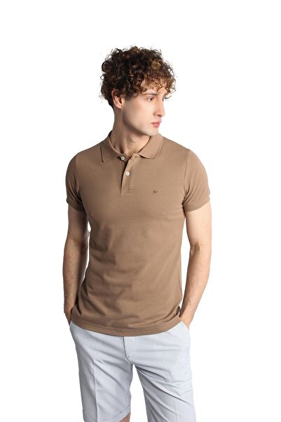 İgs Men's Mink Modernfit / Slim Fit Polo Collar T-Shirt