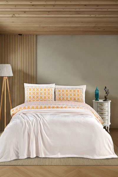 Elart Calinda Blanket Double (200X220 cm) Cream