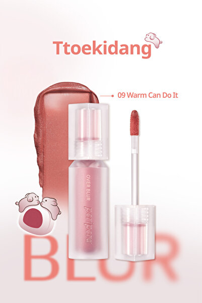 PERIPERA Gün Boyu Kalıcı Pürüzsüz Matlık Sunan Tint PERIPERA Over Blur Tint (009 Warm Can Do It) (Tteok)