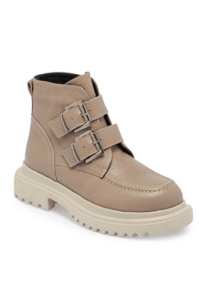 Tergan Vizon Hakiki Deri Kadın Bot - K23K1BT66812-E32