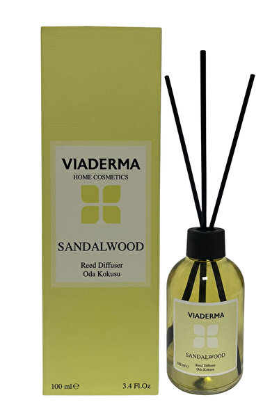 Viaderma Sandal Ağacı Aromalı Bambu Çubuklu Oda Kokusu 100 ml - Doğal, Ferah ve Uzun Süreli Koku