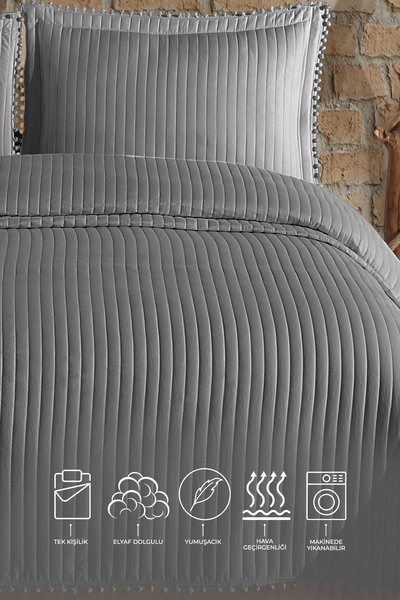 Elart Florita Постільна білизна для односпального ліжка (180x240 см) Сірий