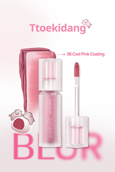 PERIPERA Gün Boyu Kalıcı Pürüzsüz Matlık Sunan Tint PERIPERA Over Blur Tint (008 Cool Pink Coating)