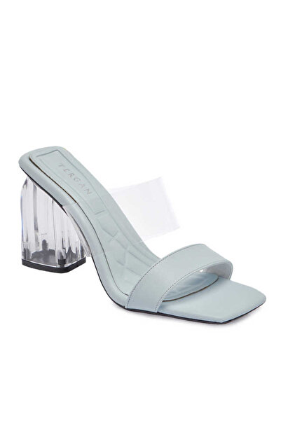 Tergan Mavi Vegan Kadın Terlik - K24Y1TR67426-Q6Q