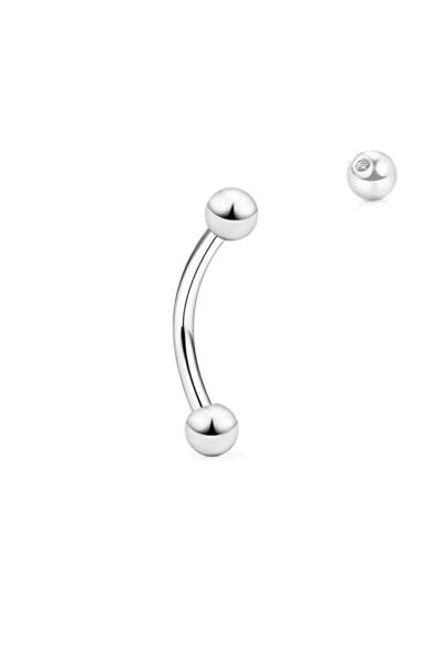 Munels Titanyum Barbell Kaş Piercing - Top Model Kaş Piercing
