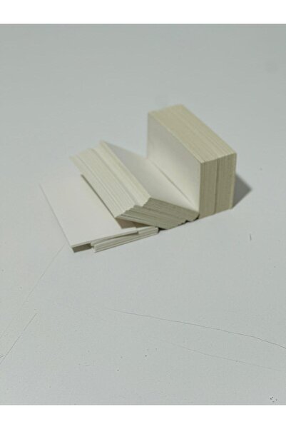 Orbak Kağıt 100 Pieces Unprinted Blank Business Card Size Note Paper 350 g Thick Memo Pad (0.14kg)