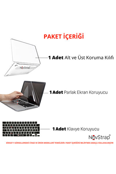 NovStrap حافظة لامعة متوافقة مع ماك بوك اير M4 M3 M2 بشريحة 13.6 بوصة A3240 A3113 A2681 + حافظة لوحة مفاتيح سوداء + فيلم