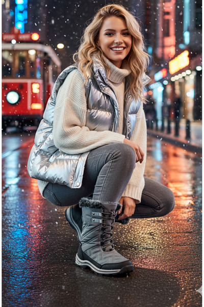 Hammer Jack Su Geçirmez Gri Kadın Bot 101 20109-g