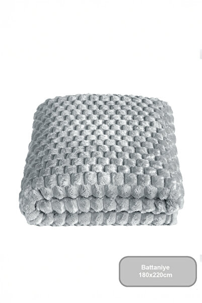 Elart Star Battaniye Çift Kişilik Wellsoft (180x220 cm) Gri