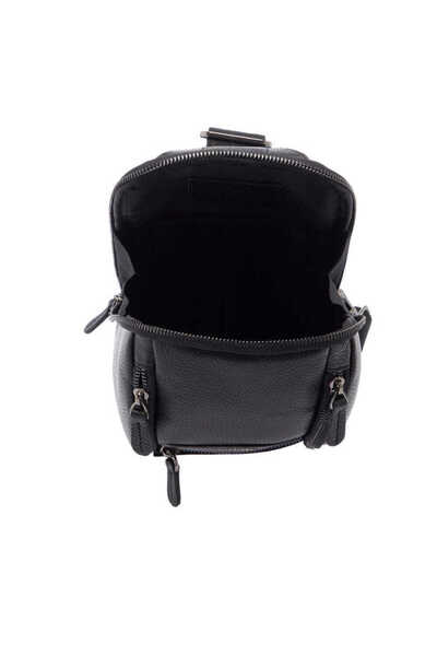 Tergan Black Genuine Leather Men's Crossbody Bag - S1Ac00021503-A41