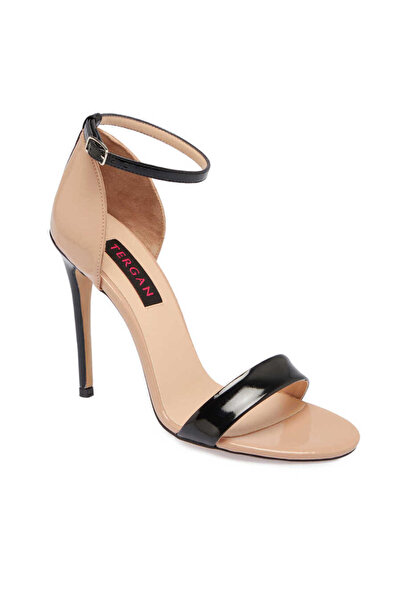 Tergan Siyah Vegan Kadın Abiye Ayakkabı - K24Y1AY67398-D62