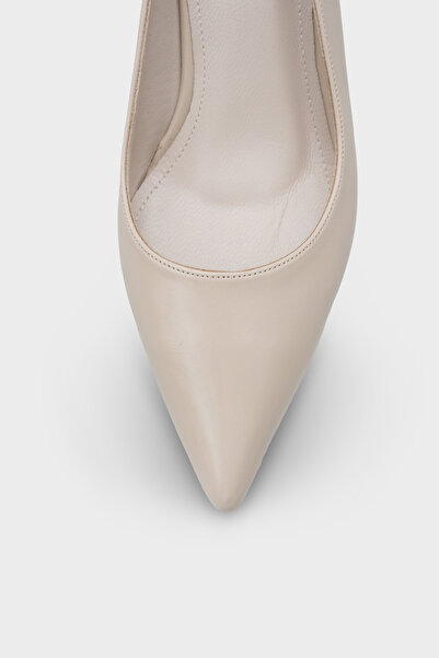 Capone Outfitters Veronica Mid-Heeled Pointed Toe Genuine Leather Lining Women's Stiletto