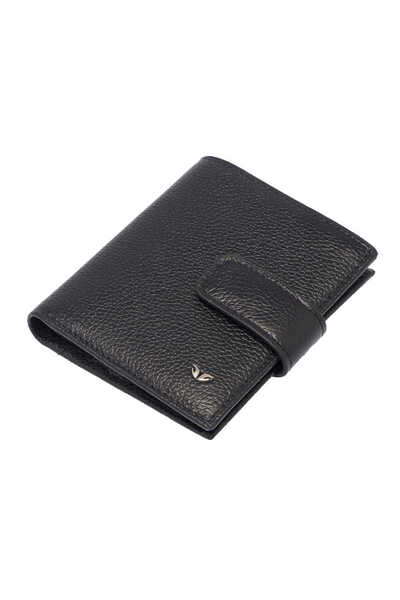Tergan Black Genuine Leather Men's Wallet - S1Ce00001623-U9G