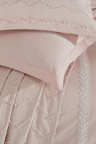 Elart Bedding Set with Pearl Duvet Cover 7 Pieces Ecru