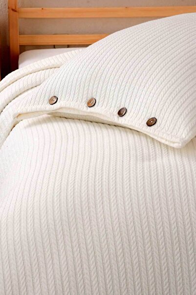 Cottonest Çitf Kişilik Yatak Örtüsü 2 Adet Yastık Kılıfı