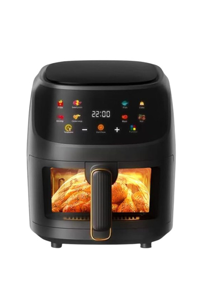 UNİBOX Air Fryer, friteuza cu aer cald, 8l, 2400W, afisaj digital, control tactil