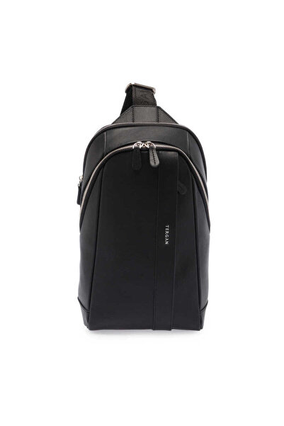 Tergan Siyah Hakiki Deri Erkek Çapraz Askılı Çanta - S1AC00021502-A85