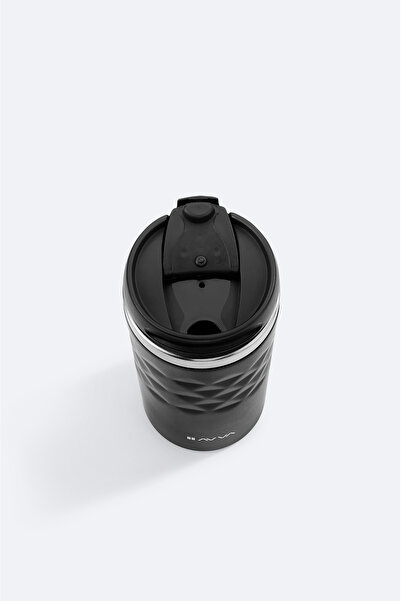 Avva Erkek Siyah Paslanmaz %100 Çelik Termos 300 ML B009901