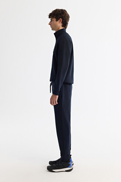 Avva Ανδρικό φούτερ από πλεκτό ύφασμα Navy Blue Rayon B 003403