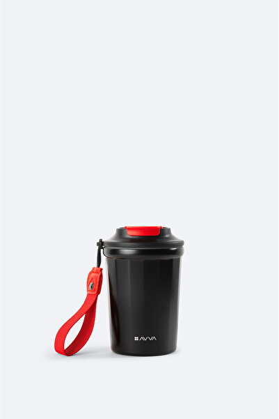 Avva Men's Black Sport 100% Steel Stainless Thermos 400 ml B 009904