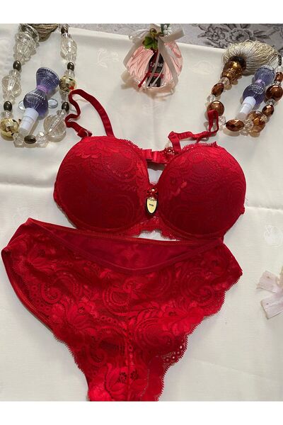 MODA KIRMIZI SÜTYEN TAKIMI