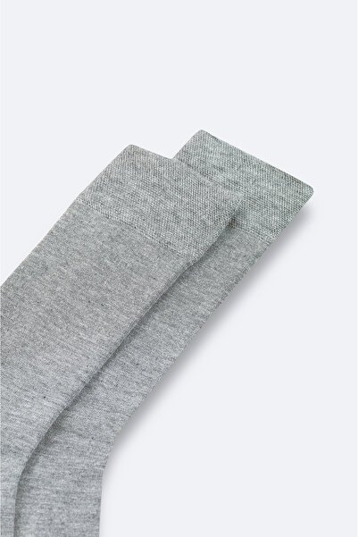 Avva Мъжки сиви обикновени бамбукови чорапи B008505
