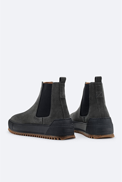 Avva Erkek Antrasit %100 Süet Esnek Taban Hafif Chelsea Bot B008009