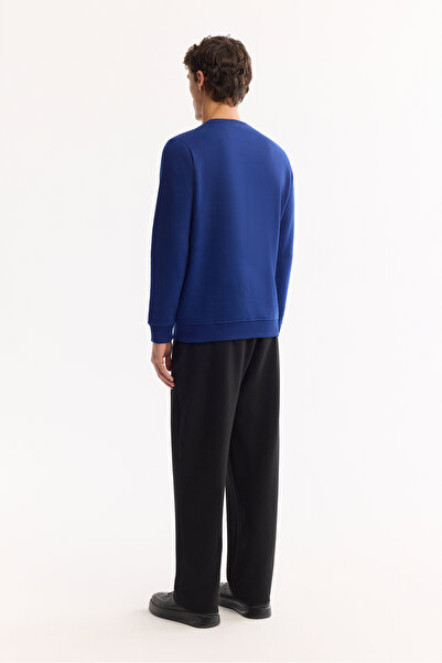 Avva Hanorac pentru bărbați Saks cu gât crew cu 3 fire înălțat B 001033