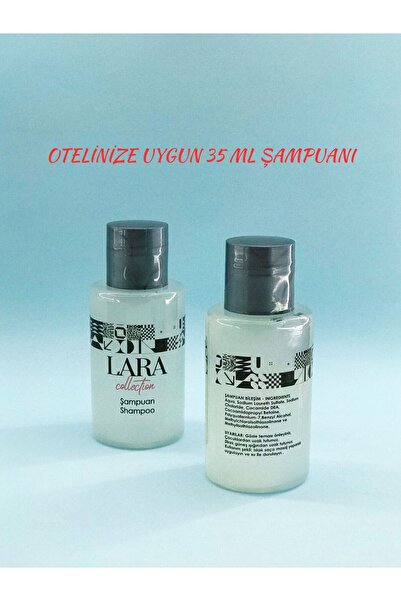 LARA COLLECTION 50'Lİ 35 ml Tek Kullanımlık Otel SETİ ŞAMPUAN DUŞ JELİ 15 GR SABUN
