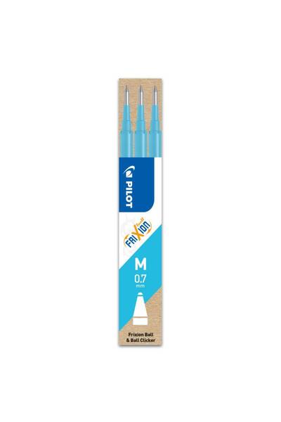 Pilot Rezervă roller Frixion Ball 0.7 mm, set 3 bucăți, albastru