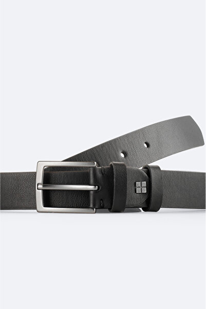 Avva Men's Black Classic Buckle Belt A51Y9302