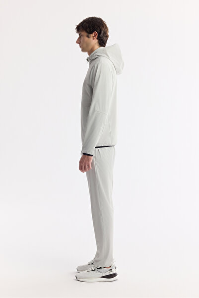 Avva Ανδρικό παλτό με κουκούλα από πέτρα, αδιάβροχο, τεχνικό ύφασμα Comfort Fit A51Y6052