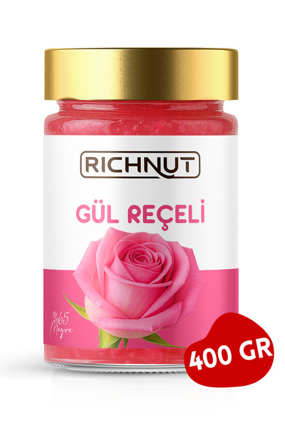 RİCHNUT Gül Reçeli (Katkı, Koruyucu, Renklendirici İÇERMEZ)