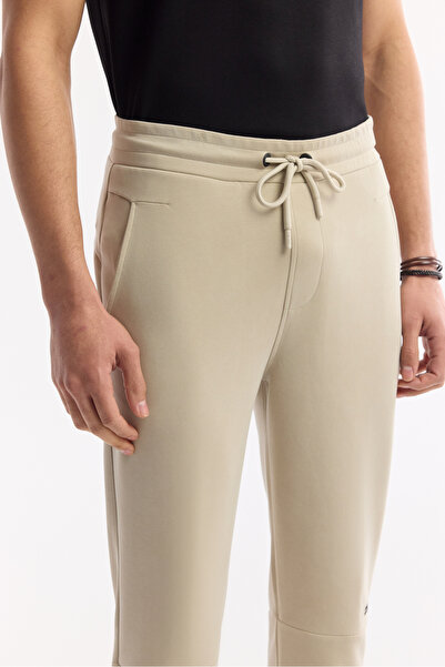 Avva Ανδρικό μπεζ ελαστικό στη μέση με κορδόνια Soft Touch Regular Fit Φούτερ A51Y3402