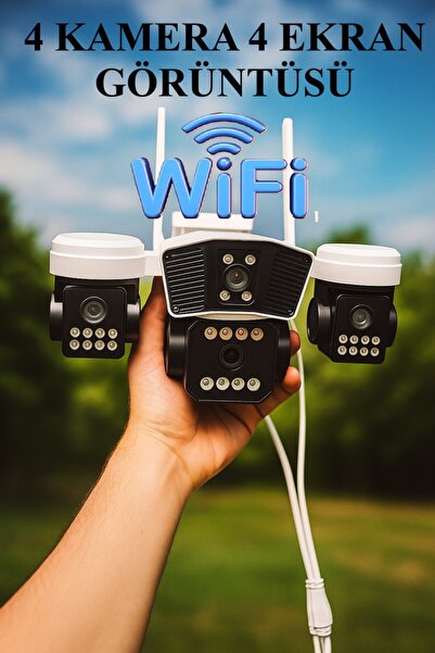 SLTECH Okam OK206W AOV WİFİ 4 Kameralı 12MP, Akıllı Kamera, Yapay Zeka, Insan...