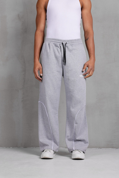 DARK MODA Ανδρική φόρμα οβάλ ριγέ με τύπωμα oversized φαρδιά φόρμα