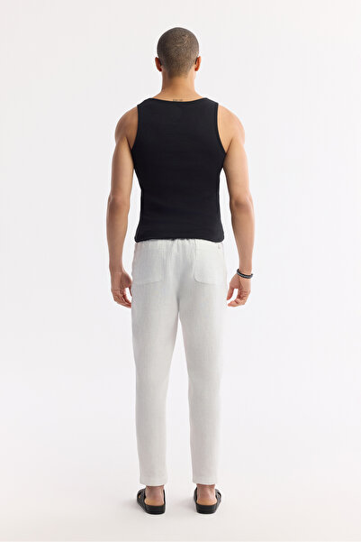 Avva Men's Black U-Neck Basic Cotton Ribbed Regular Fit Undershirt A51Y1127