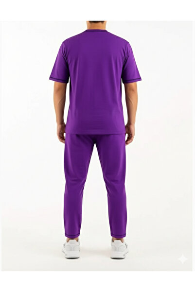 STITCH by MH Mens Oversize Silkati Tshirt & Long Pajama Set