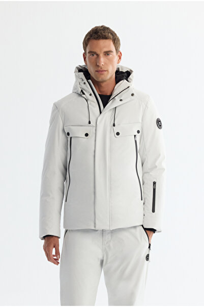 Avva Men's Stone Hooded Water Repellent Windproof -20 ° C Durable Goose down Ski Jacket A42Y6123