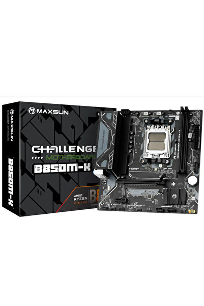 MAXSUN mxn-30 Challanger B850M-K AM5 DDR5 6000 Mhz M.2 HDMI mAtx AMD Anakart