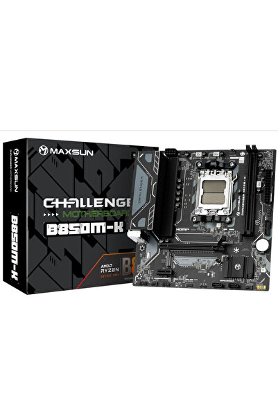 MAXSUN mxn-52 Challanger B850M-K AM5 DDR5 6000 Mhz M.2 HDMI mAtx AMD Anakart