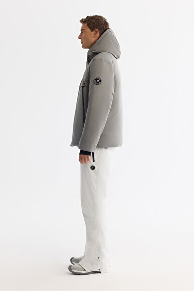 Avva Men's Darkgray Hooded Water Repellent Windproof -20 ° C Durable Goose down Ski Jacket A42Y6123