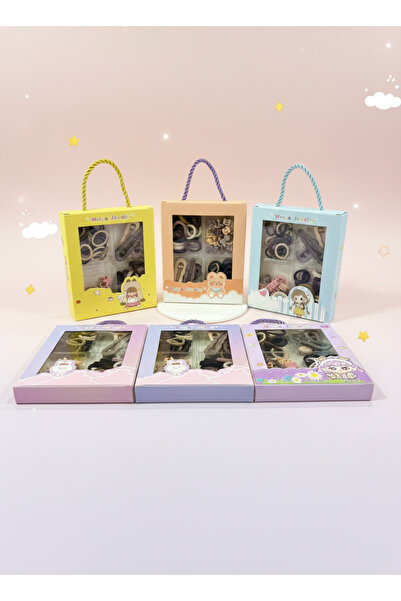 BATU GİYİM Set de catarame în cutie pentru fetiță și copil