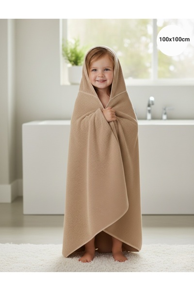 PAMUK HANIM Outlet 100X100cm Pamuklu Kız-erkek Bebek Çocuk Banyo Havlu Kundak...