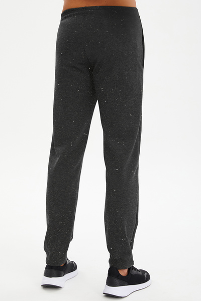 bilcee Peak Men's Anthracite Elastic Leg Jogger Sweatpants 7029