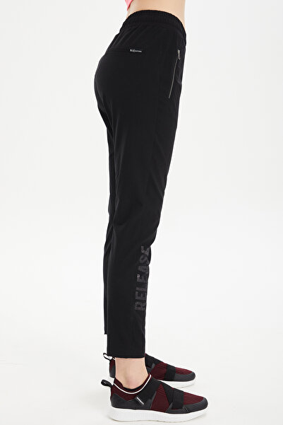 bilcee Μαύρο Lycra γυναικείο αθλητικό παντελόνι εξωτερικού χώρου - Skinny Leg 0734