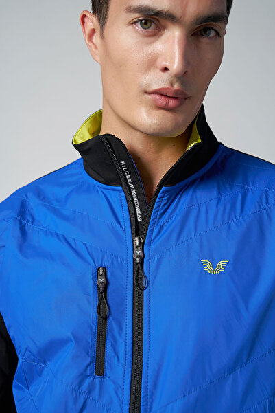 bilcee Чоловічий сакс з прямим коміром, тканий трикотажний спортивний костюм 1572