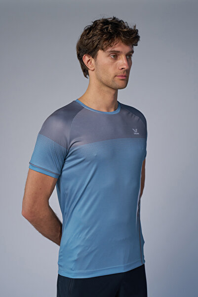 bilcee Ανδρικό μπλουζάκι προπόνησης μπλε 4577